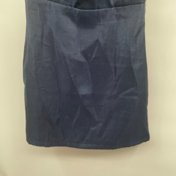 Lulus Womens Sleeveless Sheath Dress Ladder Bow Back Navy Size Small New - Picture 5 of 10